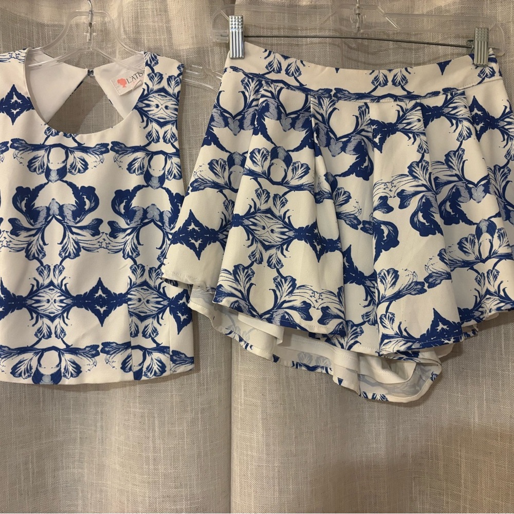 L'ATISTE Blue and White Floral Set